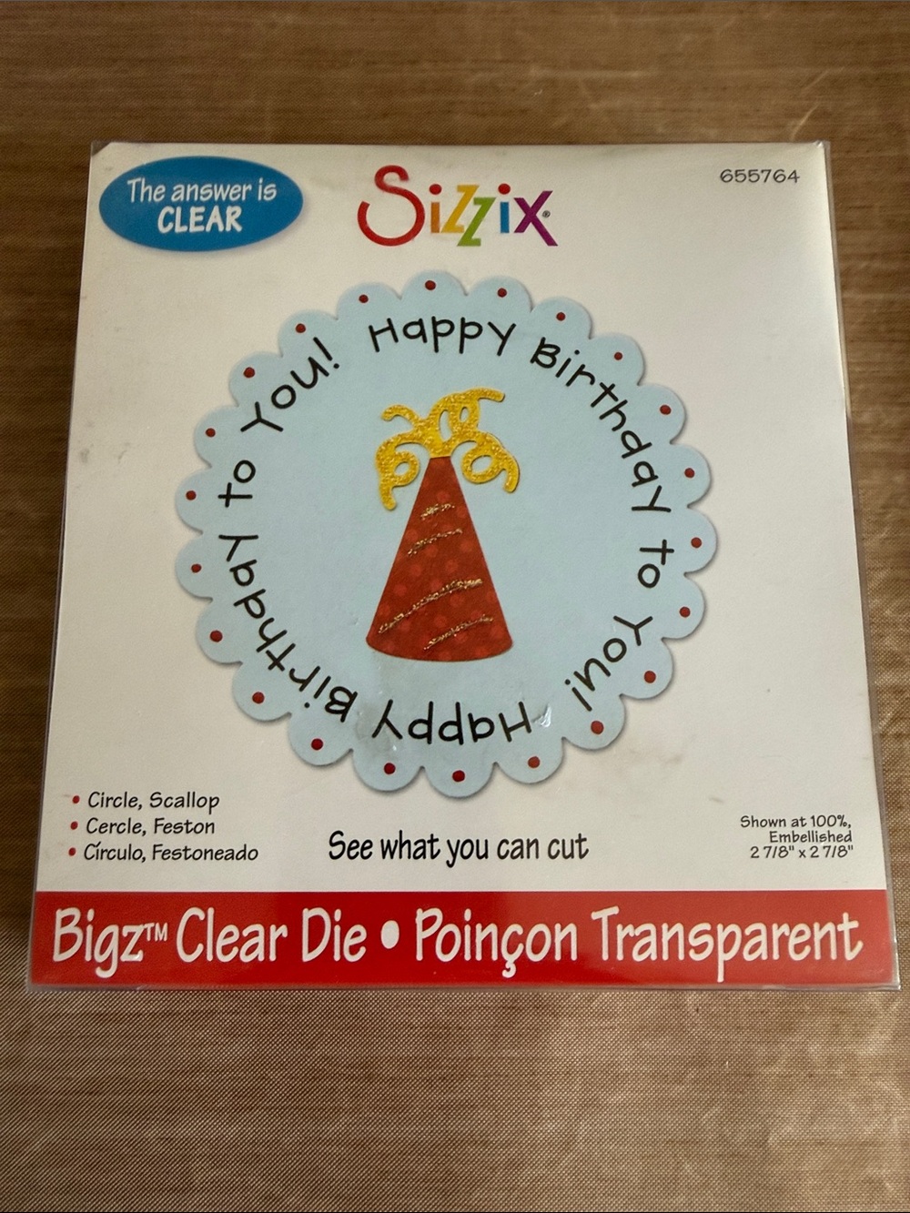 Sizzix Bigz Clear Scallop Circle Die